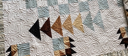 topographical quilting pattern hightlighted